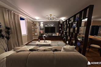 create realistic 3d living room design with homestyler