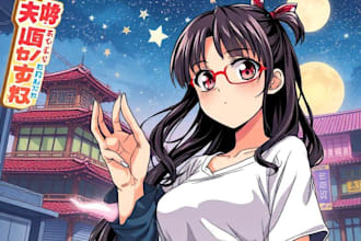 make anime manga comic book illustration manga artist or webtoon cover art