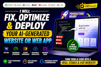 build, fix, optimize, and deploy your ai generated website or web app