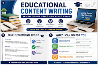 write educational and academic content