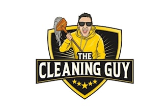 design cleaning guy house fresh logo for you