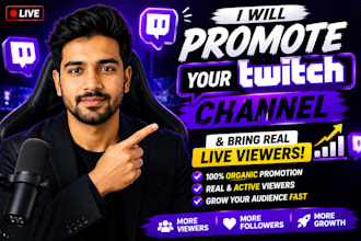 promote your youtube or twitch live stream using ads and SEO strategy