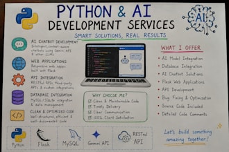 develop python scripts, automation, and flask applications