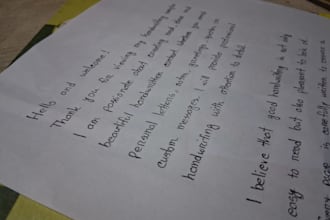 write neat and beautiful handwritten letters and notes