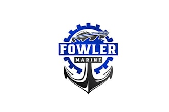design top quality marine repair shop logo for you