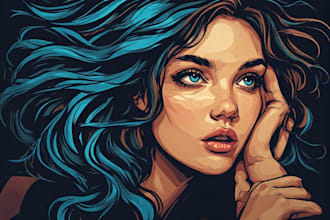 design custom, high quality vector cartoon illustration