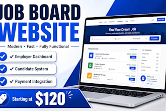 build job board website, job portal, job recruitment website, hiring platform