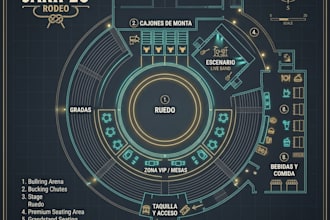 design professional 2d layout maps and blueprints for events