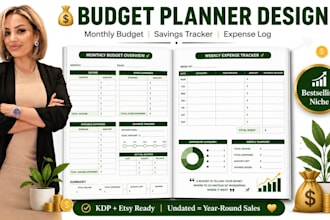 design budget planner and finance journal