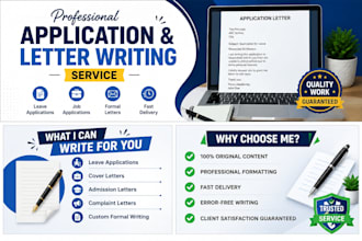 write professional application letters and formal documents