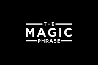 do awesome style the magic phrase mascot logo design