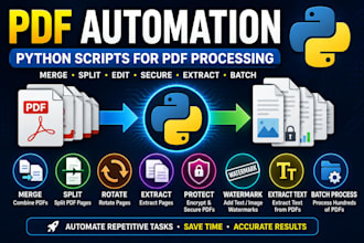 automate PDF files using python scripts