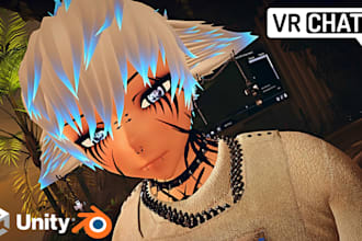 create custom vrchat avatar, vr character, vrc avatar, nsfw 3d model avatar rig