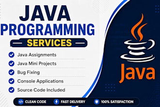 help you with java assignments and mini projects
