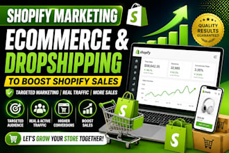 boost shopify marketing and ecommerce dropshipping sales with expert promotion