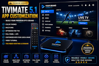 customize your tivimate 5 1 app with premium branding