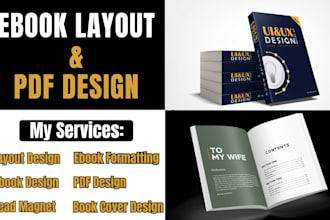 do ebook design, ebook formatting and layout design, PDF design