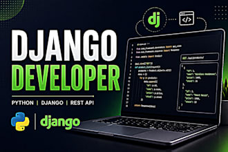 develop django rest API and backend for your web application