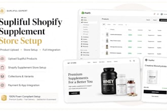 upload products on supliful supplement shopify store supiful shopify store setup