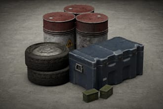 create stylized and realistic game ready 3d models