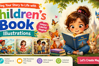 draw children storybook illustration