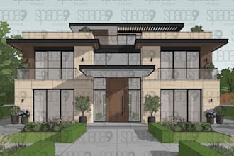 create a 3d model for any room in sketchup