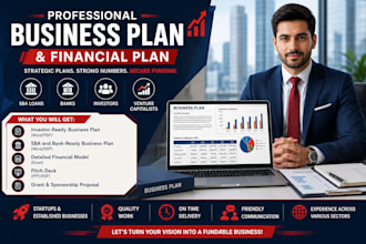 write an investor ready business plan and financial plan