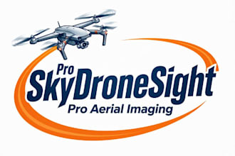 do awesome style sky drone sight mascot logo design