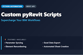 write custom pyrevit python scripts for bim automation