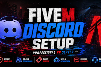 setup a professional fivem discord server