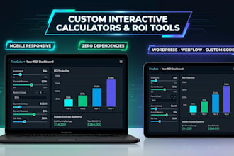 build a custom interactive calculator or ROI estimator for a website