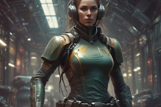 draw fantasy sci fi illustrations for rpg characters