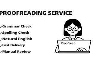 proofread and edit your english text manually