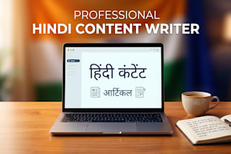 write high quality hindi article, blog or website content