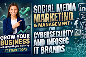 social media marketing and management for cybersecurity and infosec IT brands