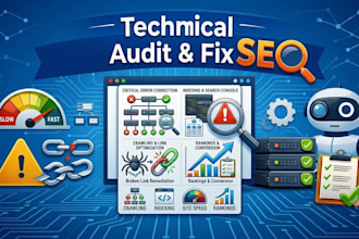 do advanced technical SEO audit and fix errors