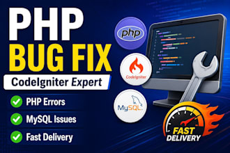 fix PHP, mysql and codeigniter bugs and errors