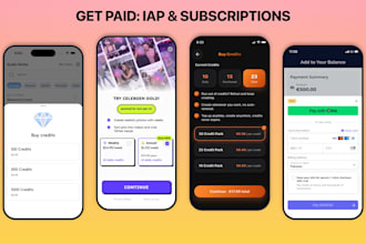 set up in app purchases subscriptions and paywall with revenuecat