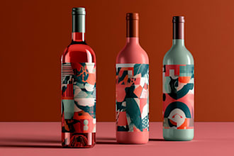 design minimalist cosmetic and supplement label packaging