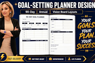 design goal setting and productivity planner
