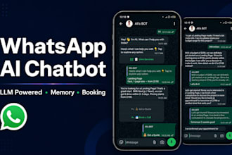 build a whatsapp ai chatbot with memory, booking, and llm integration