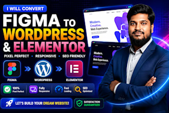 convert figma to wordpress and elementor pixel perfect