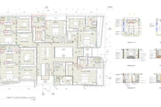 create detailed autocad floor plans and working drawings