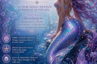 design custom feminine 3d branding for your business