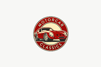 design monogram exotic car dealership logo