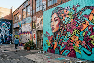 create custom graffiti art designs murals and wall arts