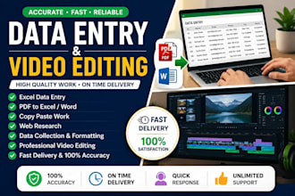 data entry video editing and ai