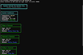 build a python command line tool or script