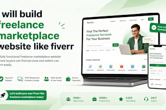 build freelance marketplace website like fiverr