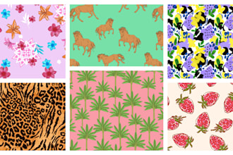 create a seamless repeat pattern for textiles